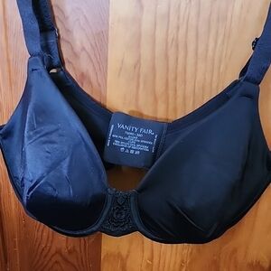 Vanity Fair Black Smooth Full Coverage Underwire Bra
